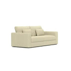 83 Modern Sofa Couches For Living Room  3 Seater Sofa With Detachable Cover   Double Cushioning,Natural